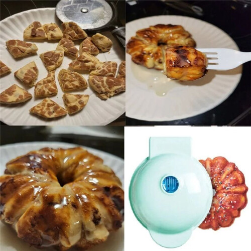 Min Make-Waffle Household Pumpkin Pie Machine Children Breakfast Machine  Baking Machine  Machine US Plug 1