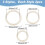 6Pcs Round Macrame Cutting Molds Wooden Macrame Cutting Tool Macrame Wall Hanging Tool Ring Cutting Template 3