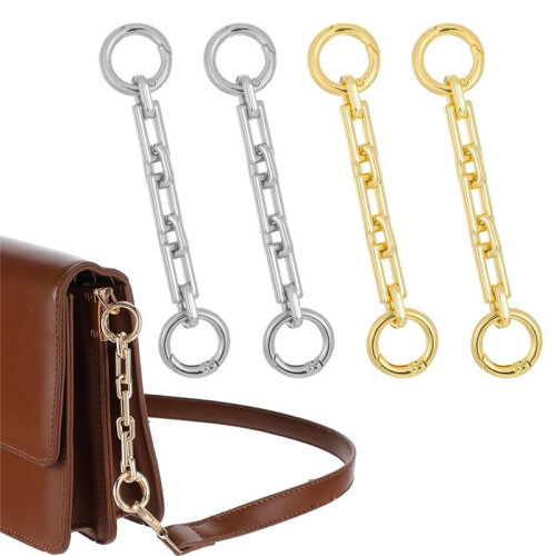 Extensor de Alça de Bolsa de 4,5 Polegadas, 4 Peças, Extensor de Bolsa, Corrente, Alças de Corrente, Pingentes, Correntes Curtas para Bolsas 2