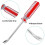 Upholstery Staple Remover, 3Pcs 4Inch V Curved Construction Staple Puller Staple Nail Tack Tool 3