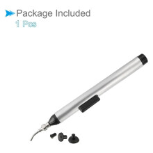 Vacuum Suction Pen, 150mm Length, IC Pickup Manual Tool with 3 Suction Pads for Small Electronic Components