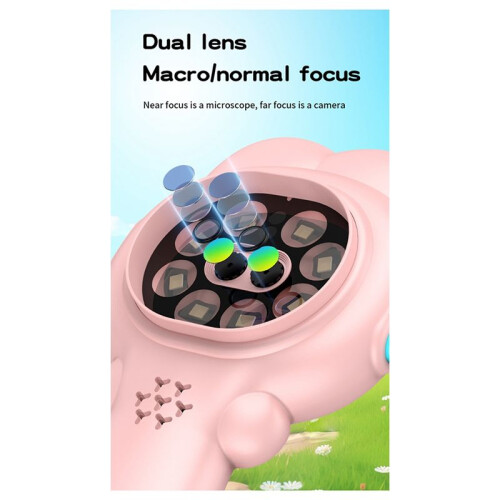 200W  Kids Optical Microscope with Photo and Video Function 500X Observe the Microscopic World Science Children Tool 2