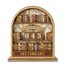 Contador de Libros Leídos Este Año. Regalos de San Valentín para Mujeres Lectoras. Accesorios para Amantes de los Libros.