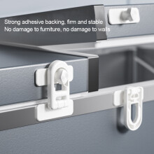 (White, 1pc) Baby Toilet Lock for Baby Safety 90 Rotating Locking System Baby Safety Locks Suitable for Storeroom Garage
