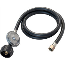 Propane Regulator with 5 Ft Hose, Universal Grill Replacement Regulator,20 Lb Propane Tank Connection, 3/8" Female Flare