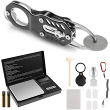 Das Pocket Coin Pingpinger Tester Kit mit Grammwaage 500 G/0,01 G, Hochdigital, zum Wiegen Von Schmuck, Diamanten, Gold und Silber