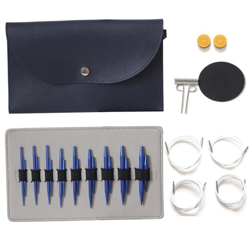 5+8 Sleeve Needle Aluminum Oxide Removable Circular Needle Set Interchangeable Circular Needle Knitting Tool