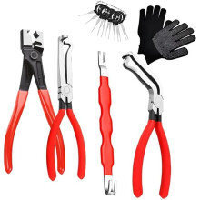 4-Piece Automotive Electrical Disconnect Pliers Set - Connector Separator Kit with Angled Pliers & Removal Tools in Box
