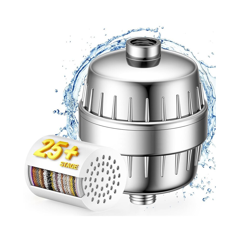 25+ Stage High Output Shower Filter for Shower Heads - Softens Water Filter Removes 99% of Impurities - Improves Skin