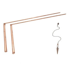 Copper Dowsing Rod Set for Psychic Divination & Metal Detection - Find Water & Minerals