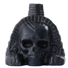 Azteekse Doodsfluit Azteekse Enge Doodsfluit Spookfluit Schedelhoofd Speelgoed Feestgeluid Rekwisiet Hars Halloween Speelgoed Cadeau Zwart