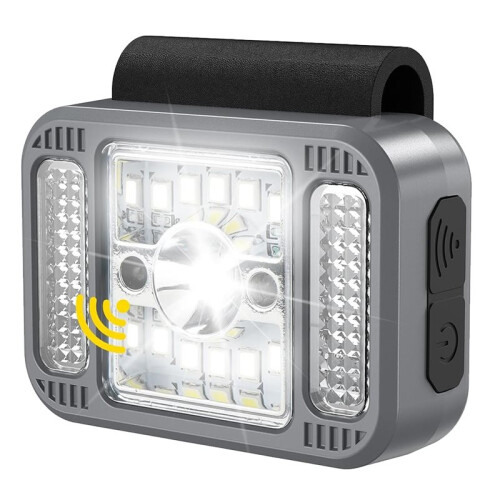 Lampe de Course à Déclenchement par Geste, 6 Modes D'Éclairage, Rechargeable par USB-C, à Clipser