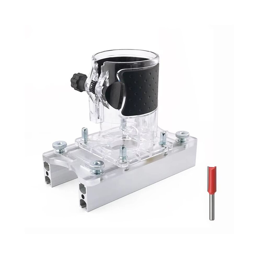2 In 1 Fastener Slotting Bracket Woodworking Router Base Tool Adapter For Furniture Diy Concealed Connector Trimmer Base 6031009837377