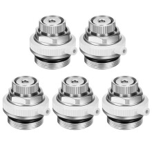 5 Stuks Radiatorafvoerklep Koper Volautomatische Verwarmingsafvoerklep 1/2" Ontluchtingsklep - Plugklep Volautomatische Ontluchting