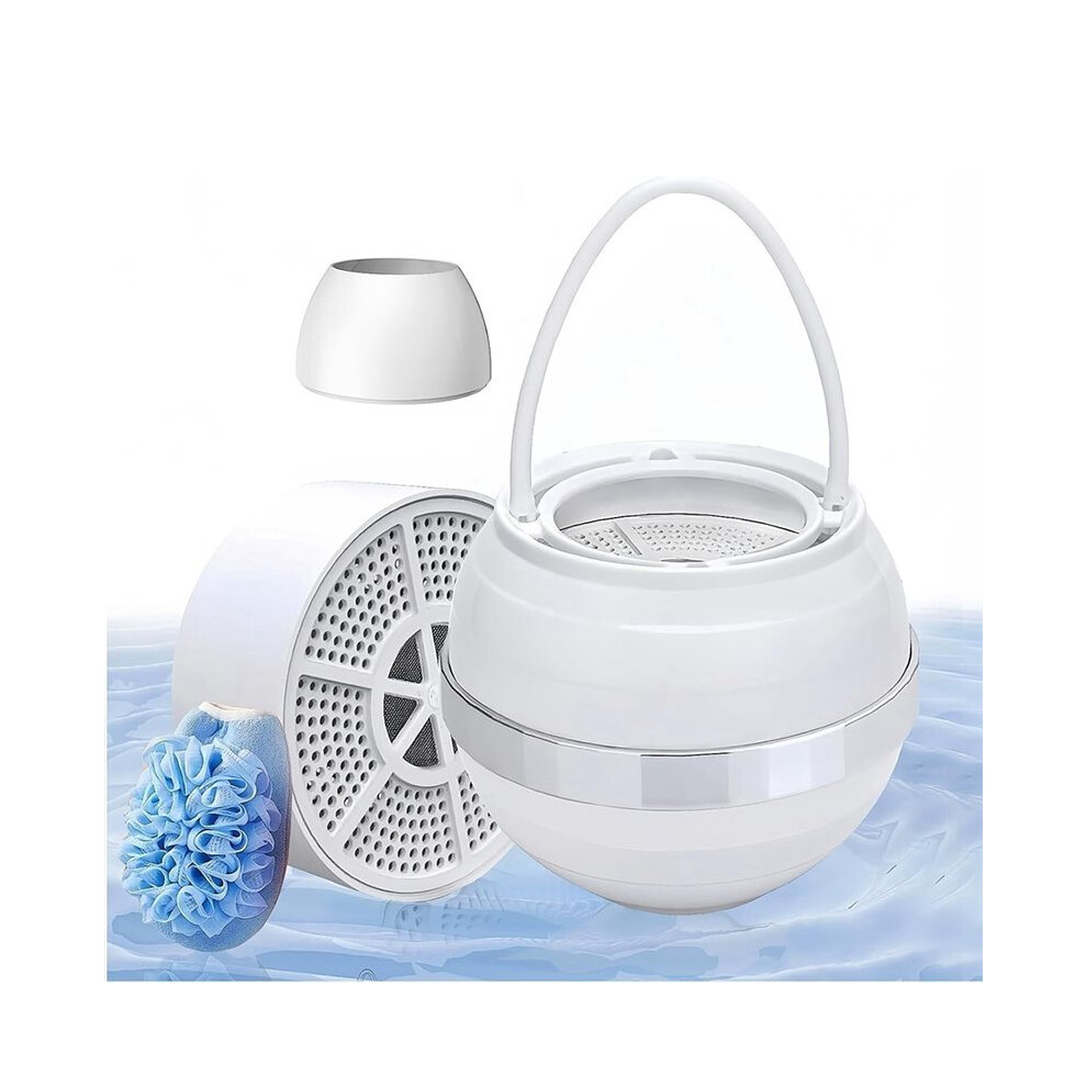 Brecantia Upgrade Bath Filter Advanced 15-Stages Filtration Bathtub Water Filter For Health Of Sensitive Skin, Body, Hair