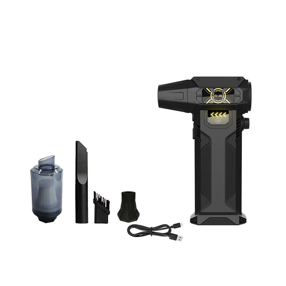 Compressed Air Duster 130000Rpm Electric Air Blower With 4-Speed Adjustable & Led Light Rechargeable Fast-Charging 4711002498394