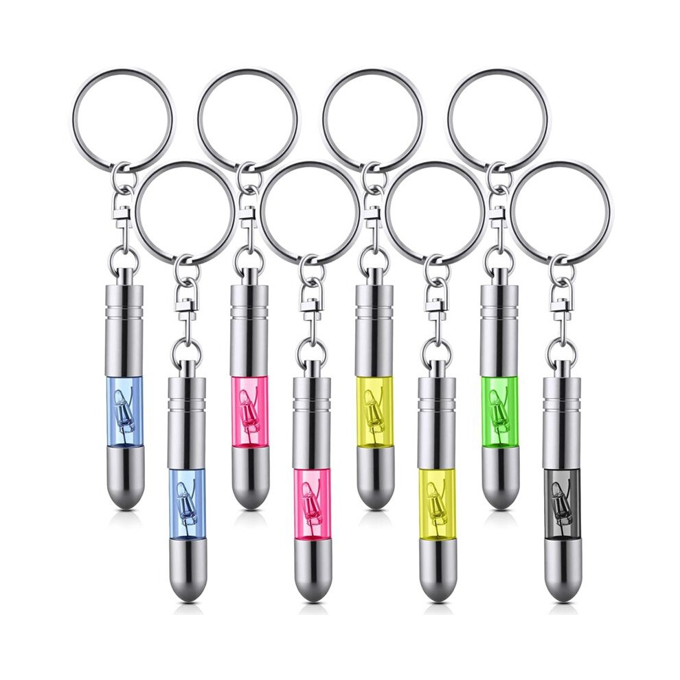 8Pcs Static Electricity Remover Keychain, Car Human Body Static Eliminator Discharger,Anti-Static Keychain Esd Tool Sets Red/Yellow/Green 6032048527588
