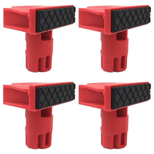 Plastics Bench Dogs, 20mm Woodworking Bench Stops with Silicone Gaskets for Clamp Workbench - Workshop Tools 4Pcs