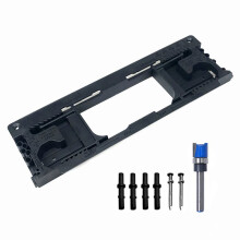 Door Hinge Template Door Hinge Jig Plastic Woodworking Hinge Slotting Locator Slotting Opener Jig for Hinge Installation