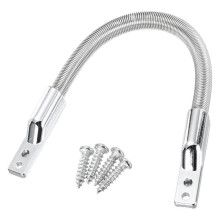 Boucle de Porte Flexible - Manchon de Protection en Fil D'Acier Inoxydable pour une Sécurité Accrue et une Installation Facile, 180 mm X 7,5 mm