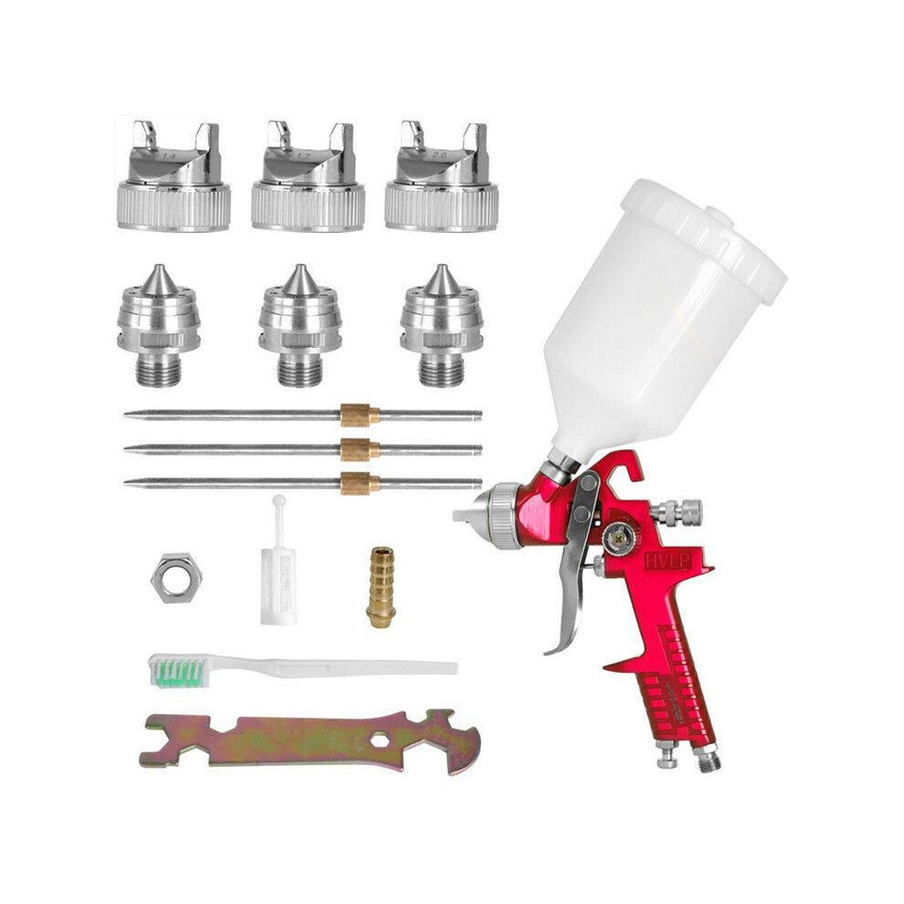 Professional Hvlp Spray Gun 1.4Mm 1.7Mm 2.0Mm - Ideal For Home Auto Paint Projects 4711889461795