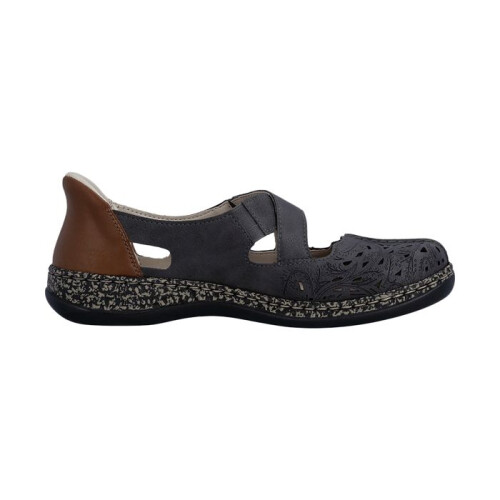 Rieker Rieker Massa Leder Sandalen - Grau 1
