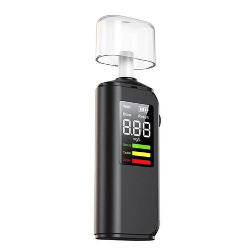 New AT02 Alcohol Detector Portable Professional High Sensitivity Breathalyzer Rechargeable Alcohol Meter Analyzer Tool