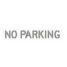 No Parking Silicone Stencil, 12" Tall Letters Pavement Sign Stencil for Parking Lot,Reusable FireLane Stencil Template
