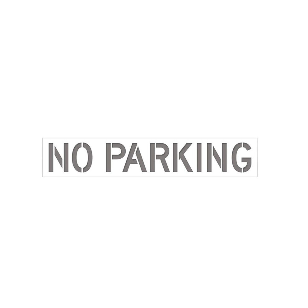 No Parking Silicone Stencil, 12" Tall Letters Pavement Sign Stencil For Parking Lot,Reusable Firelane Stencil Template 4711602956478