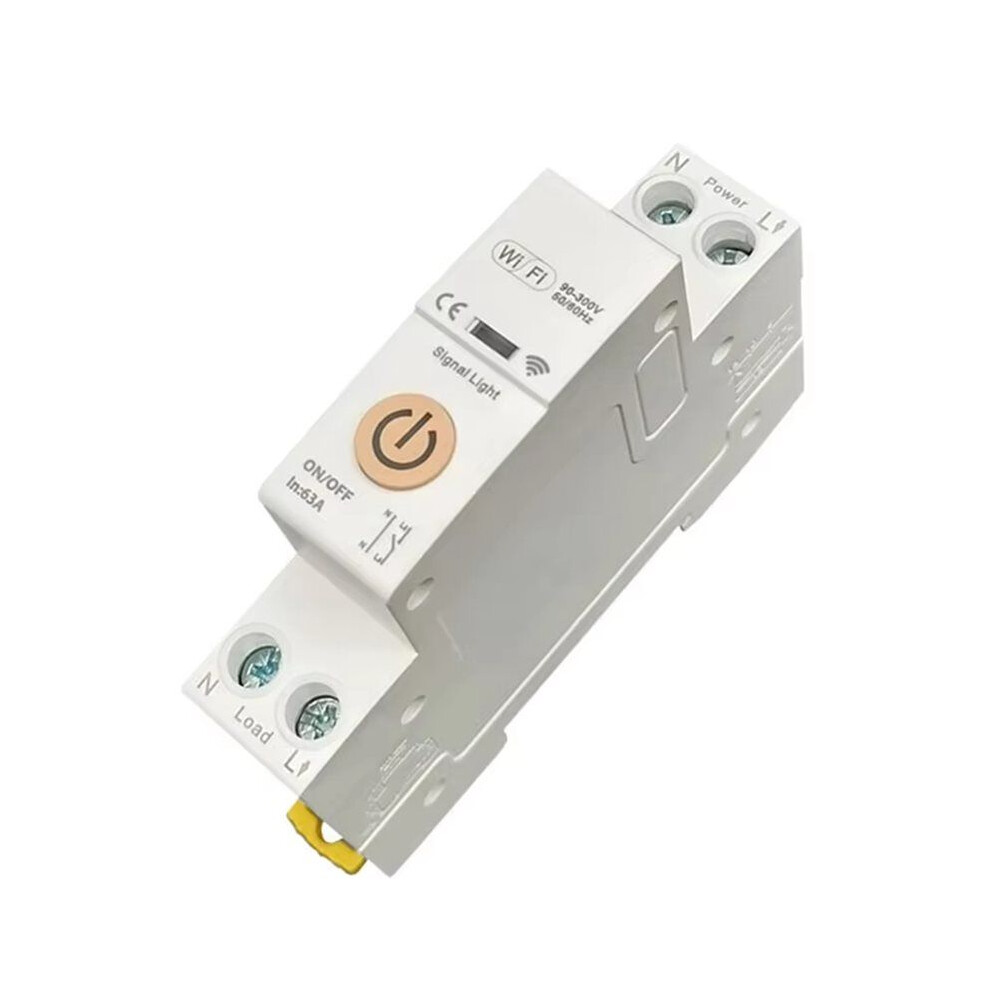 Photos - Other Electrical Equipment Jojomino Tuya Life 2.4GHz WiFi Circuit Breaker 63A 1P+N with Timer Remote Control Off Via App 