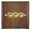 Retro Walnut Wall Toggle  Panel 1-4Gang 2Way Solid Wood Double Universal Electrical Power Outlet D 1
