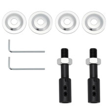 2er-Pack Spindeladapter Aus Stahl, Motordorn-Adapter-Kit für Doppelschleifer, Polierer, Schleifer und Rotationswerkzeuge