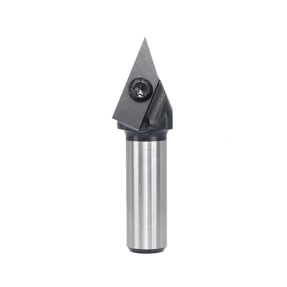 45 Degree V-Shaped Router Bit, Carbide Flute End Mills For Woodworking,6.35Mm Shank 6032767195785