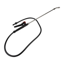 Rociador de Acero Inoxidable de 29 Pulgadas con Boquilla Ajustable para Riego de Jardín.