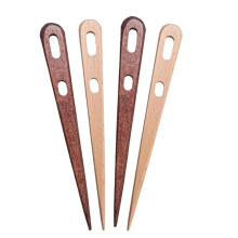 4Pcs Large Eye Sewing Needle DIY Wooden Weaving LoomTools Darning Two Eye Yarn Knitting NeedlesCraft