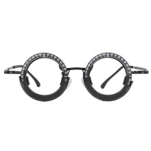 Probebrillengestell, Brillenfassung für Optiker, Bügel Aus Edelstahl, Komfortable und Rutschfeste Nasenpads, Einsatzgestell