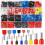 900pcs Wire End Ferrules Kit,Insulated Wire End Ferrules Assortment,Twin Wire End Ferrules and Single- Ferrules Set 1