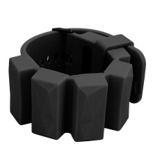 Poids ajustables en silicone épaissi pour la cheville et le poignet, pour courir et faire du fitness, noir