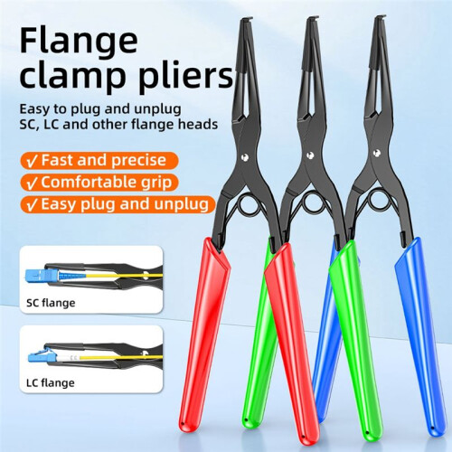Fiber Optic Room Tools Optical Fiber Flange Clip  Pliers SC/LC Connector Plug Clamp Pull Tool Red 2