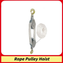 Block and Tackle Pulley System Rope Pulley Hoist with 6:1 Lifting Power 2200 Lbs Breaking Strength Heavy Duty Pulley