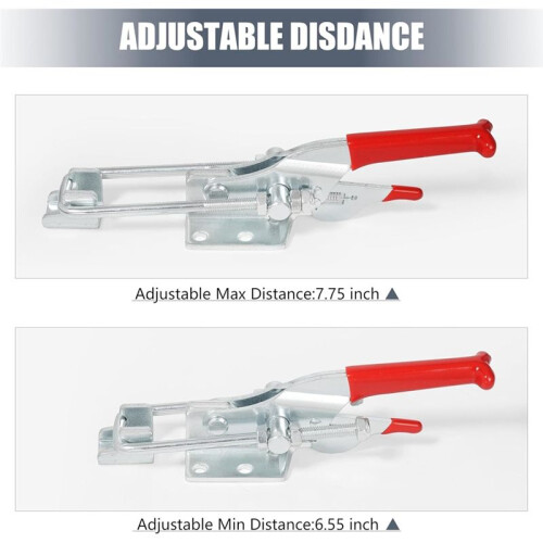 3 Pack Toggle  Clamp, Heavy Duty Latches, 2000Lbs Holding Capacity Adjustable  Lock, for Industrial EquiIpment 2