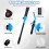 Portable Liquid Transfer Pump,Battery Powered Water Fuel Transfer with Nozzle for Quick Flow Control & Stop 6