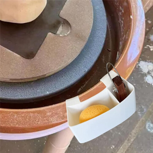 Pottery Wheel Organizer, Pottery Tools Holder, Plastic Storage Shelf with Adjustable Slots