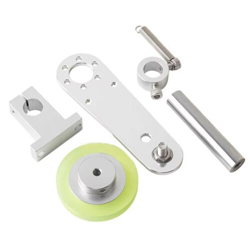 Encoder Bracket Aluminum Polyurethane Industrial Encoder Wheel Measuring Wheel 40mm Aluminum Encoder Mounting Bracket 1
