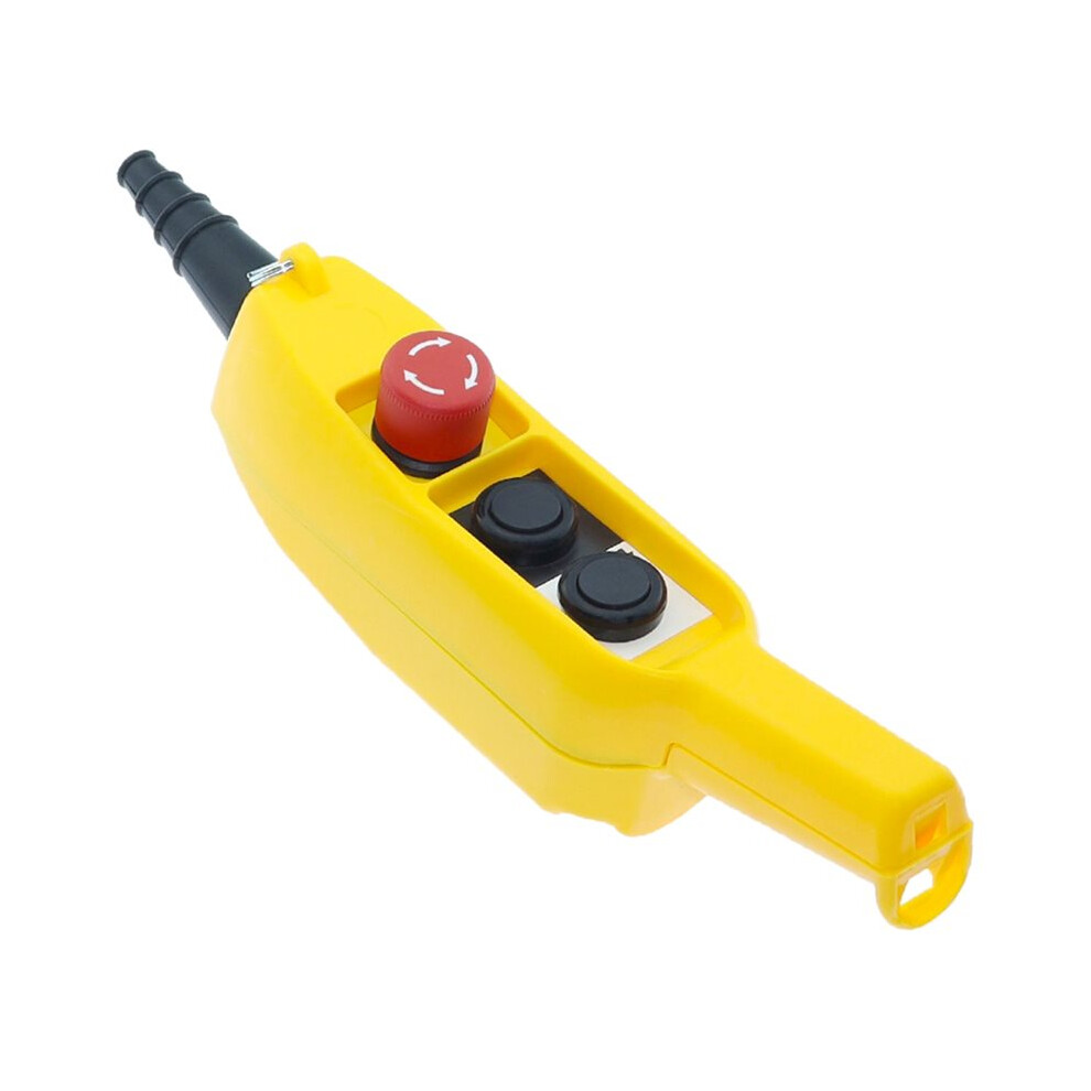 Cob-61E Rainproof Hoist Crane Truck Push Button Control Station Single Speed With Emergency Stop 6034276643696