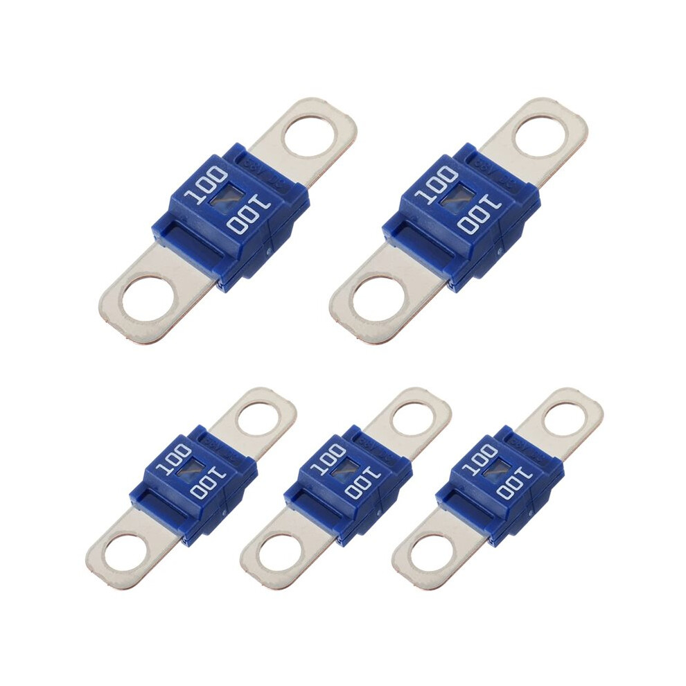 5Pcs Fuse 100A High Current Bolt- Fuse 100 Amp For Cars, Trucks, Construction Vehicles, Buses, Caravans 4711177228550