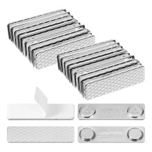 30er-Pack Magnetische Namensschildhalter, Neodym-Magnete, 4,45 X 1,27 cm mit Stahlrückplatte