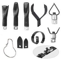 Drain Snake Drill Attachment,Cutter and Auger Set,Used in 50-100FT AC Drain Cleaning Machine,for 5/16 to 3/4 Inch