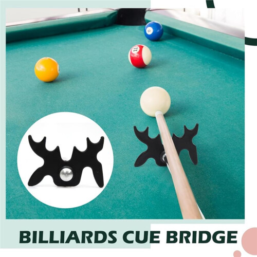 Pont de Queue de Billard Rétractable avec Tête de Pont, Accessoire pour Table de Billard (Snooker/Pool) 1