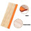 2 Pieces 2 Sizes Screen Printing Squeegee, 75 Durometer Wooden Ink Scraper for Screen Printing, 9.4 and 5.9 Inch 3